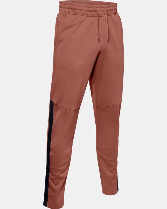 Men's UA RUSH™ Knit Warm-Up Pants, Brown, pdpMainDesktop image number 6